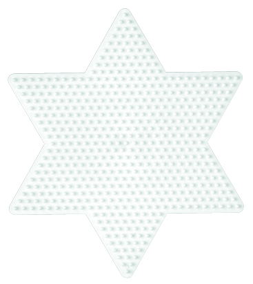 Hama Plaque pour perles midi 'Grande étoile', blanc