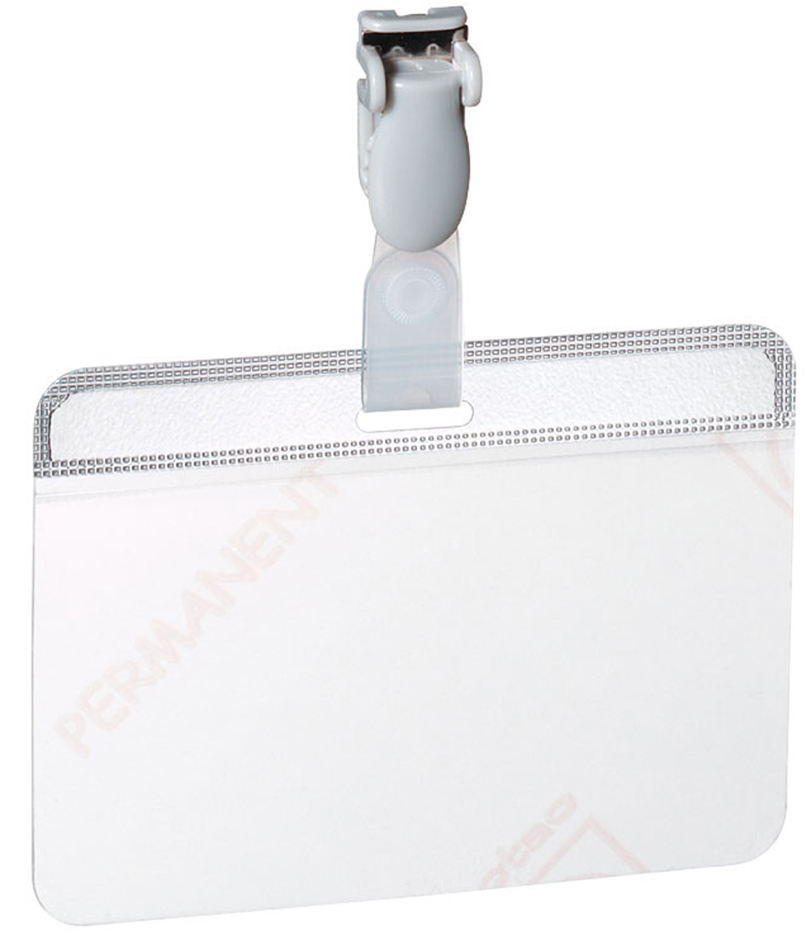 Porte-badge plastifié