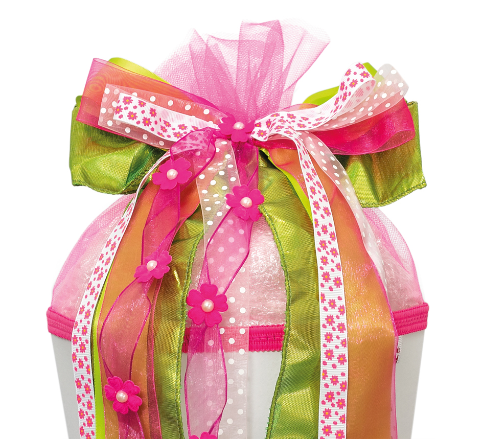 ROTH Ruban pour cornet scolaire 'Pink Dots', bleu clair/rose Pink Dots hellblau / pink / weiß