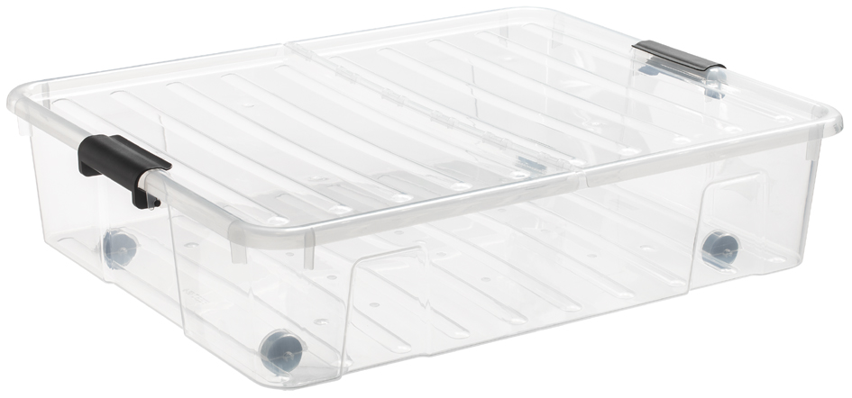 plast team Boîte de rangement HOME BOX BEDROLLER XL, 49 L