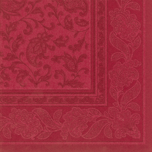 PAPSTAR Serviette 'ROYAL Collection Ornaments', bordeaux