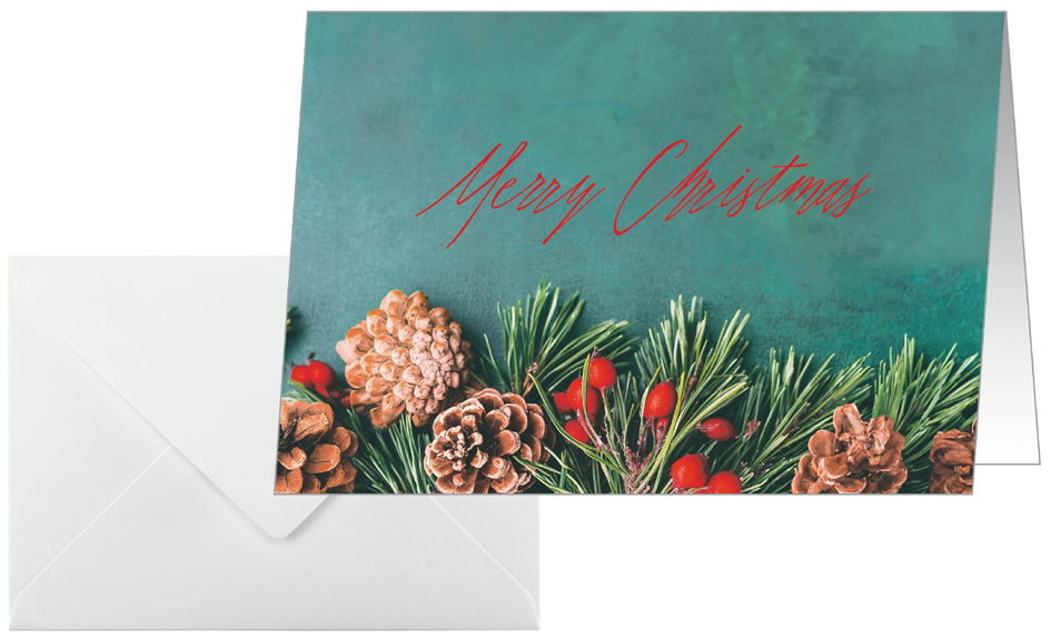sigel Carte de Noël 'Green Christmas', A6 paysage (A5)