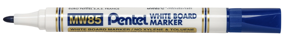 Pentel Marqueur pour tableau blanc MW85, pointe ogive, bleu