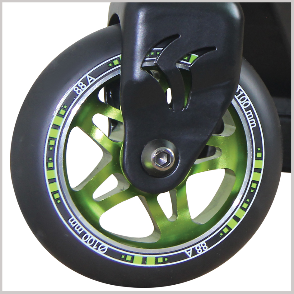 Détail: Roue de 100 mm en PU