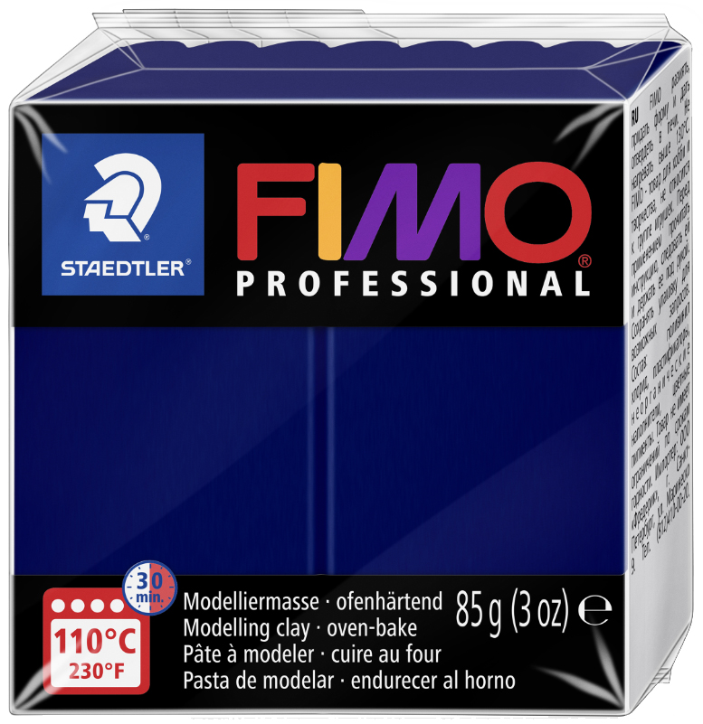 FIMO PROFESSIONAL Pâte à modeler, 85 g, bleu marine
