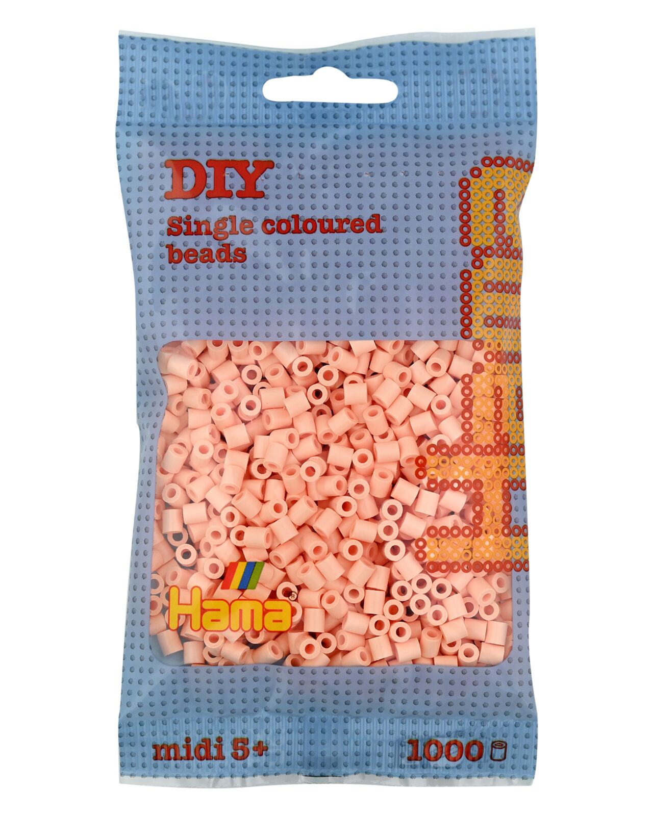Hama Perles à repasser midi, sachet, couleur chair claire