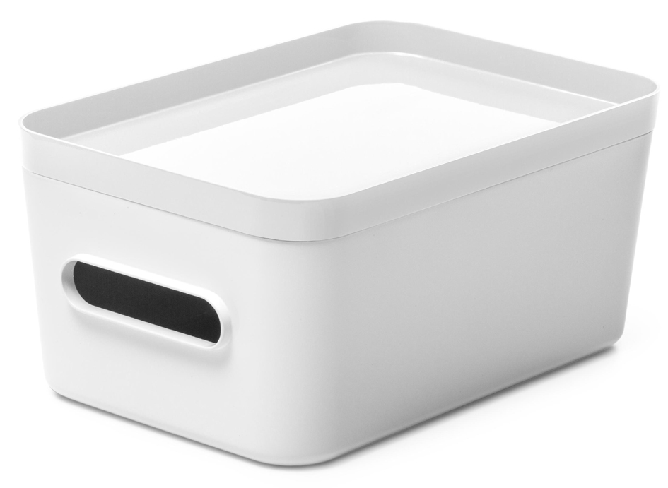Visuel de référence: Boîte de rangement COMPACT avec couvercle blanc