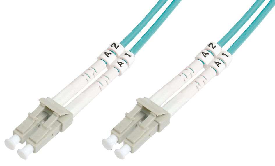 DIGITUS Câble patch à fibres optiques, OM3, fiche LC - fiche