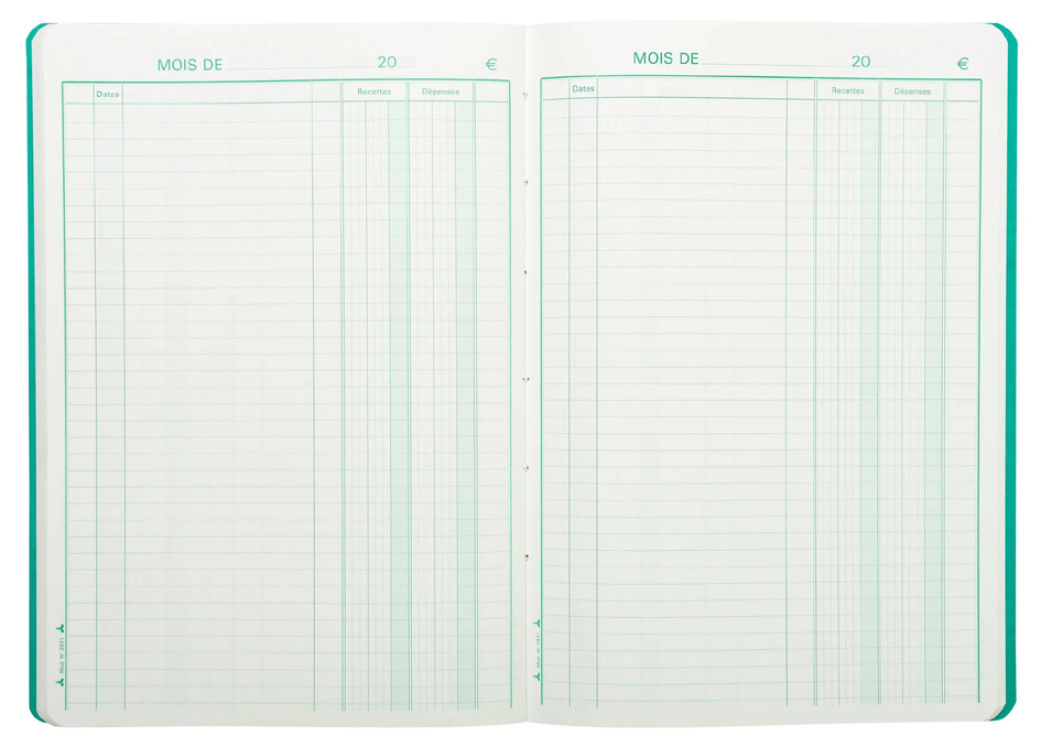 Piqûre "Recettes-Dépenses", 297 x 210 mm