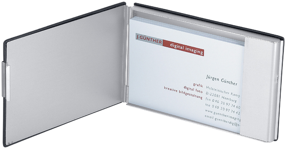 Boîte pour cartes de visite Good Deal, ouvert