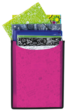 HERMA Boîte scolaire 'Flexi', fuchsia translucide