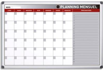 Plannings mensuel