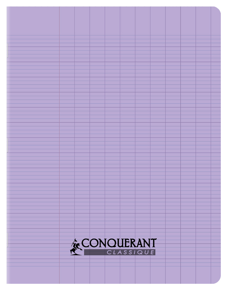 Cahier couverture Polypro, lilas pastel