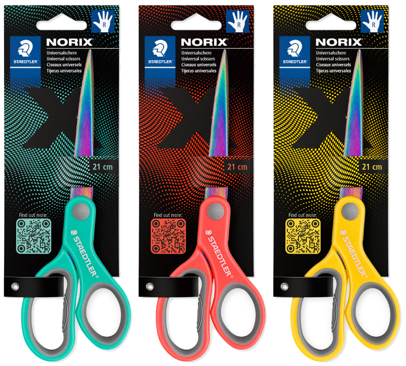 Ciseaux NORIX, carte blister