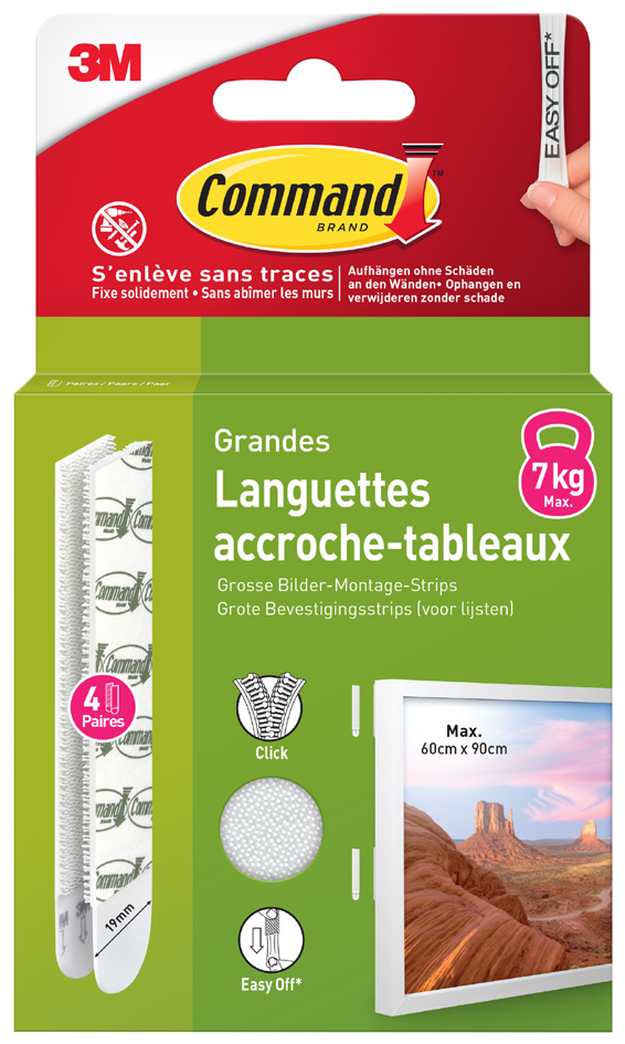 Languettes accroche-tableaux