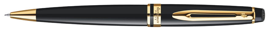 WATERMAN Stylo à bille à mécanisme rotatif Expert, noir G.C.