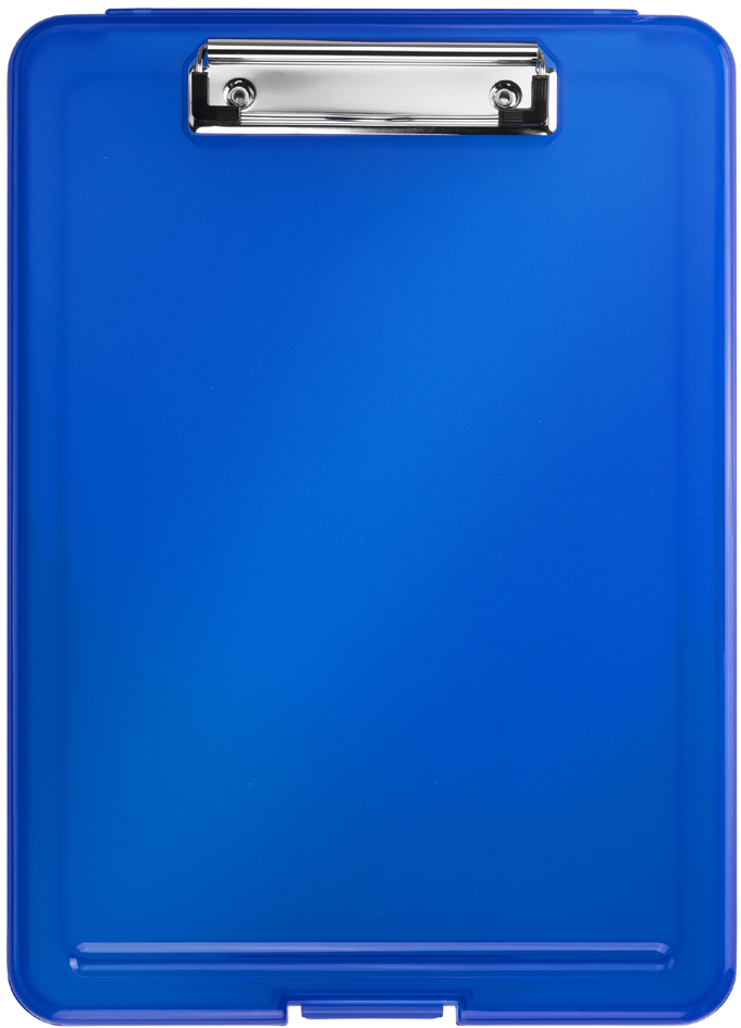 helit Porte-bloc avec compartiment 'the clip', A4, bleu