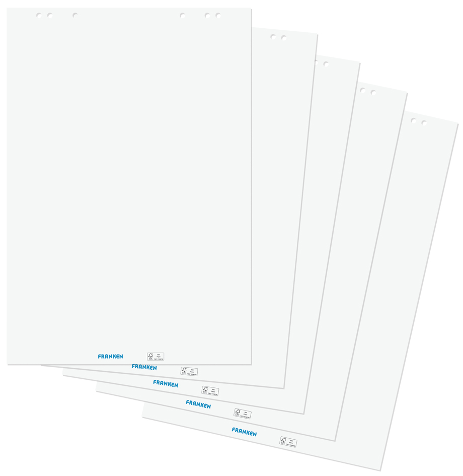 FRANKEN Papier pour chevalet, 20 feuilles, quadrillé