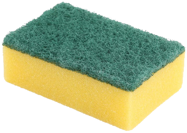 HYGOCLEAN Éponge, en mousse/non-tissé dur, jaune/vert