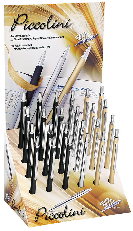 WEDO Stylo à bille pour calendrier Piccolini, présentoir 24