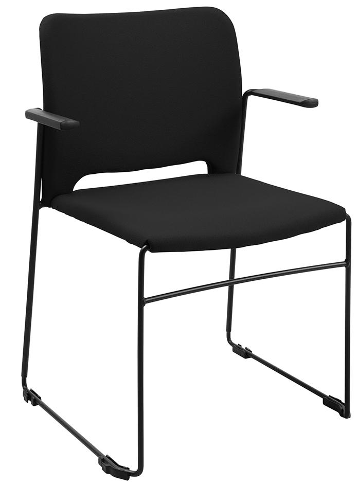 Topstar Chaise visiteur 'Visit Lite', rembourré, noir