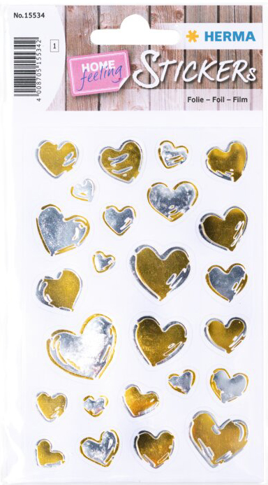 HERMA Autocollant Home feeling 'Coeurs'