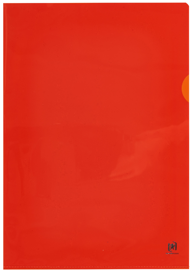 Oxford Pochettes coin Premium, A4, PVC, transparent, orange