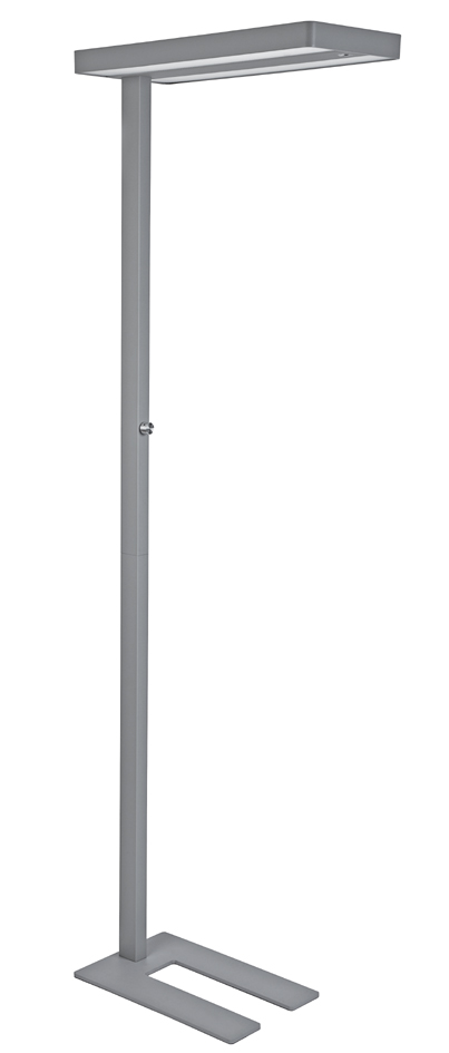 MAUL Lampadaire à LED MAULjuvis, dimmable, socle, argent