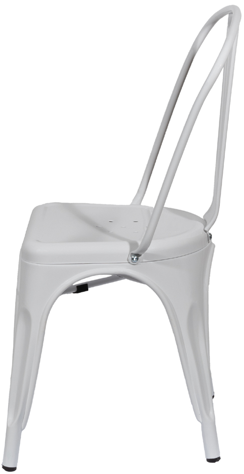 Chaise visiteur d'extérieur URBAN, blanc