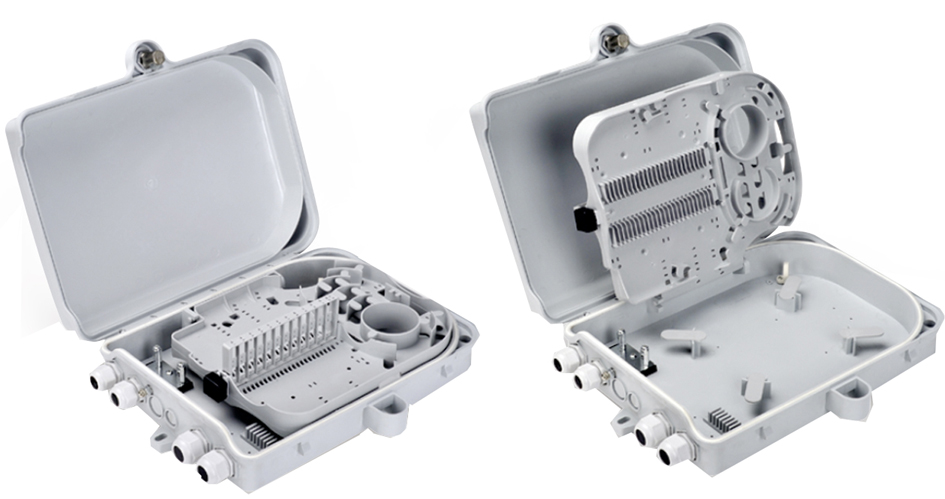 Boite d'épissure fibres optiques OUTDOOR, 24x SC Duplex / 24x LC Duplex