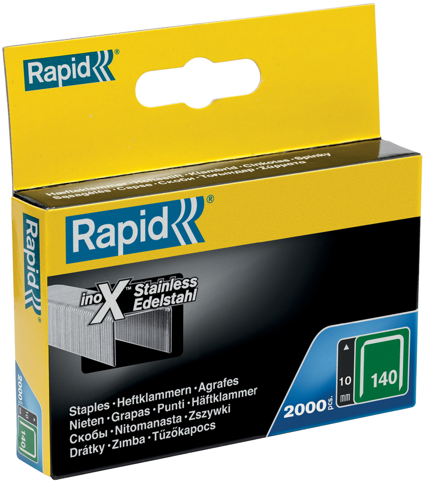Rapid Agrafe fil plat no. 140, 10 mm, grand paquet