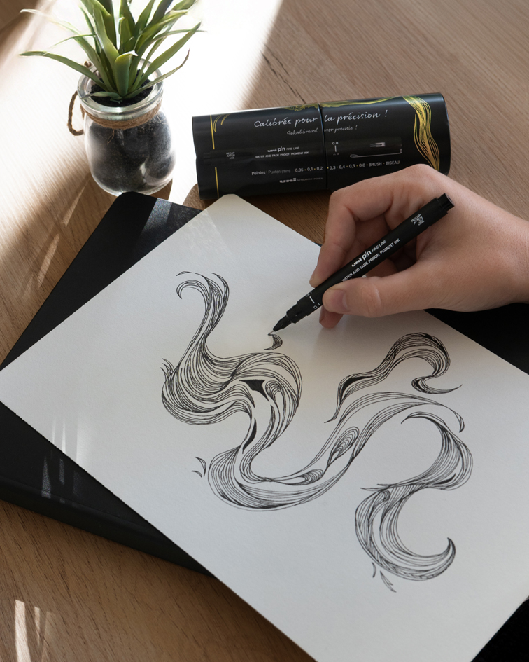 Feutres fineliner, set