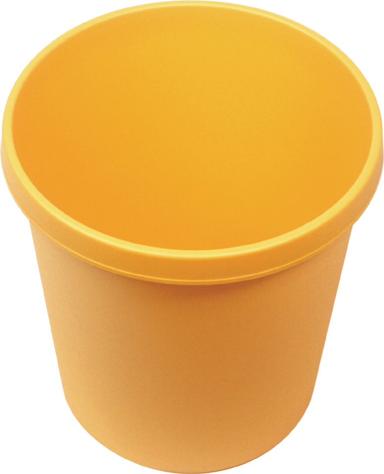 helit Corbeille à papier 'the german', 45 litres, PE, jaune