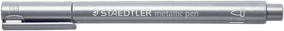 STAEDTLER Marqueur permanent métallisé, pointe ogive, argent