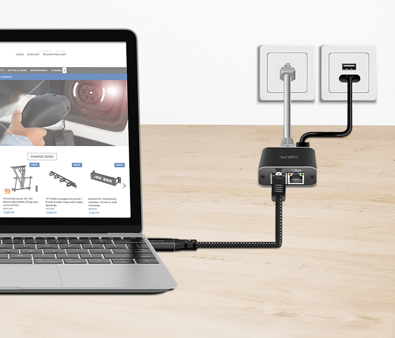 USB 3.0 - USB-A / RJ45