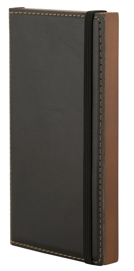 Securit Pochette pour additions WOOD, en cuir et bois, noir