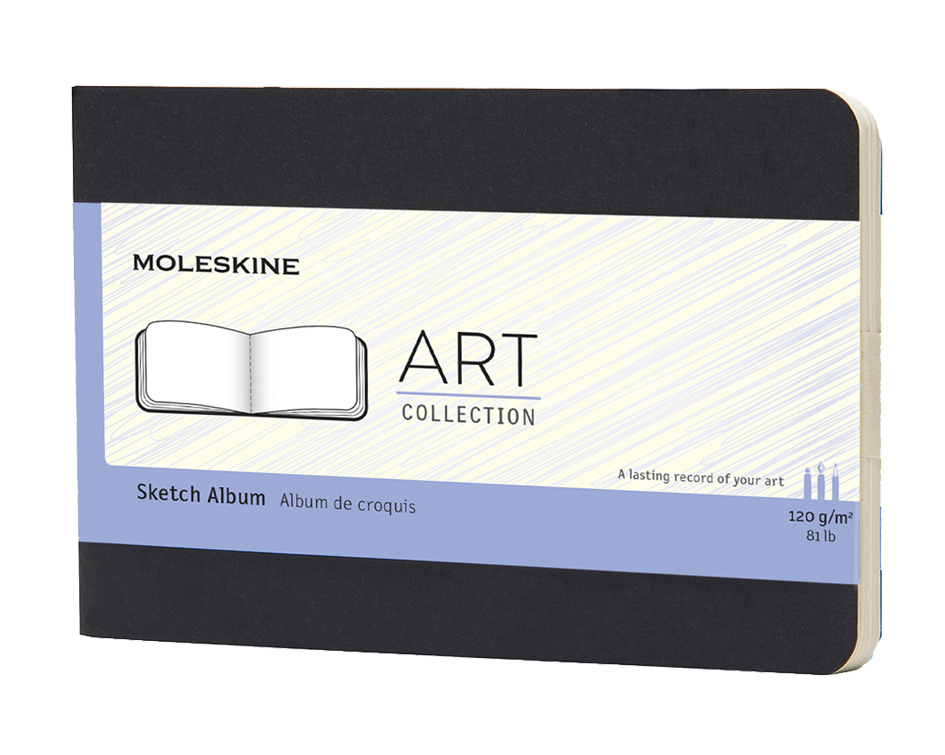 MOLESKINE Album de croquis, P/A6, 120 g/m2, carton, noir