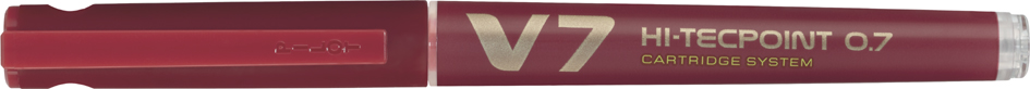 Stylo roller V7 Hi-Tecpoint, rechargeable, rouge