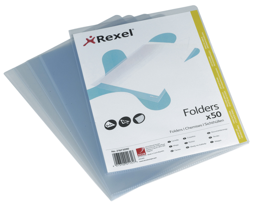 Rexel Pochette transparent standard, A4, PP, transp., 0,10mm