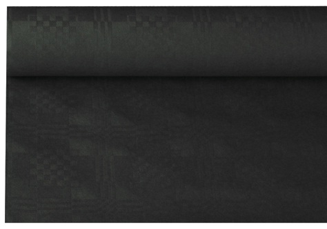 PAPSTAR Nappe damassée, (l)1,2 x (L)8 m, noir