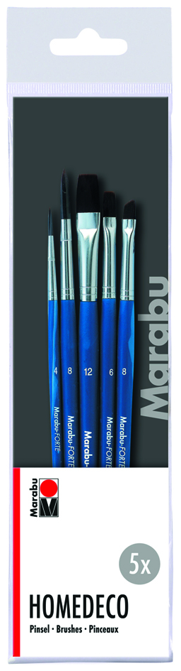 Marabu Set de pinceaux Homedeco, 5 pièces