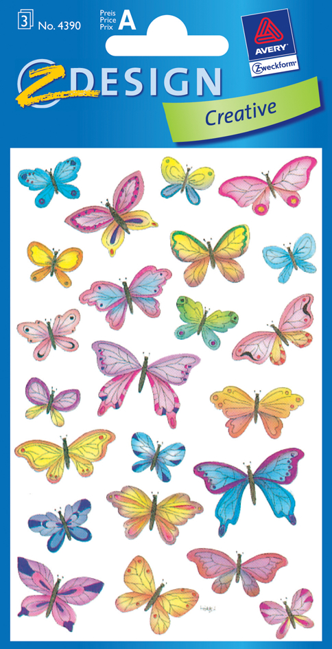 AVERY Zweckform Sticker ZDesign 'papillons'