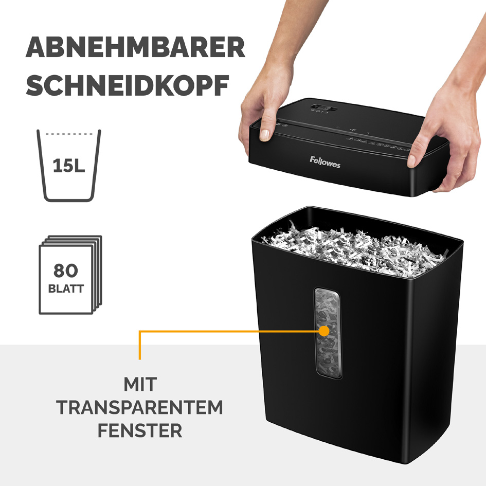 Visuel de référence : tête de coupe amovible avec fenêtre transparente