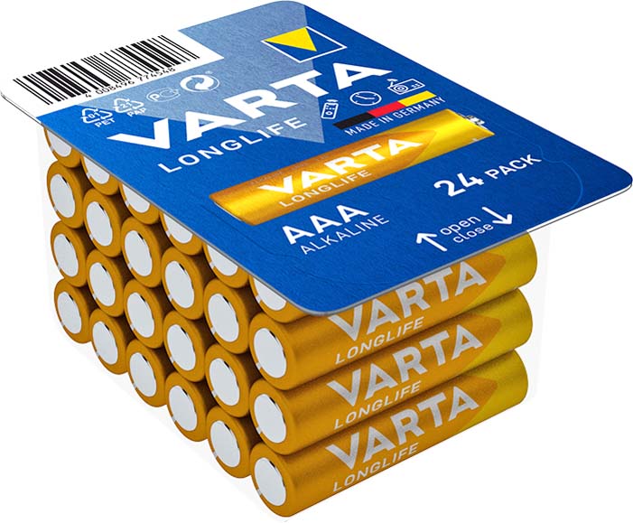 Pile alcaline Longlife BIG BOX, Micro (AAA), 24 pièces