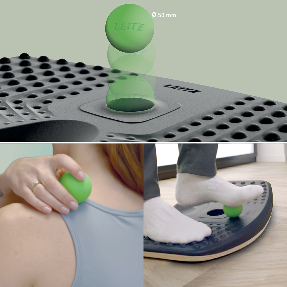 La balle de massage réduit la fatigue des pieds & des épaules