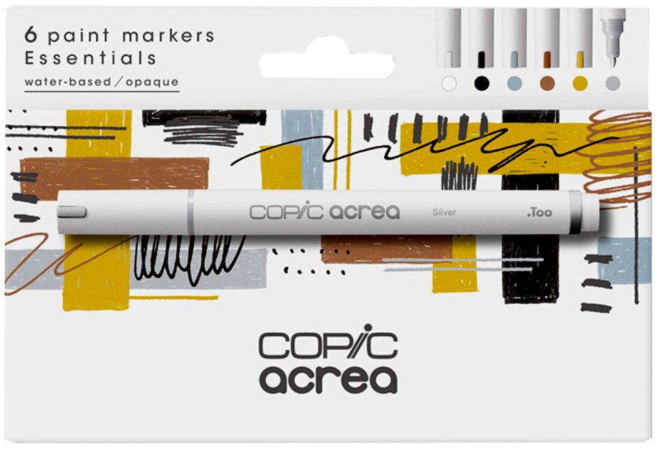 COPIC Marqueur acrea 'Essentials', set de 6