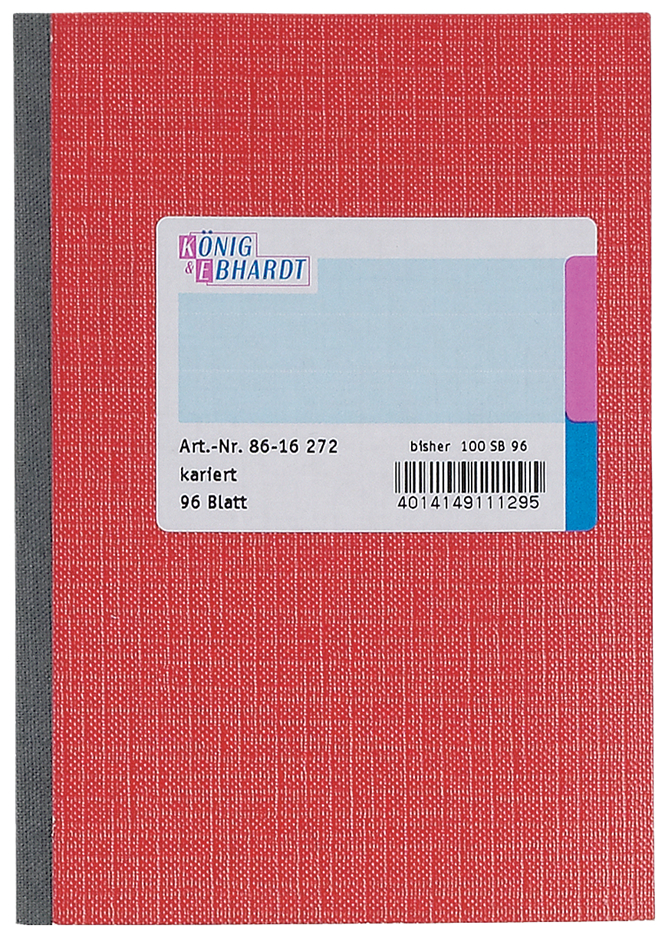 König & Ebhardt Brouillon, A6, 192 pages, quadrillé