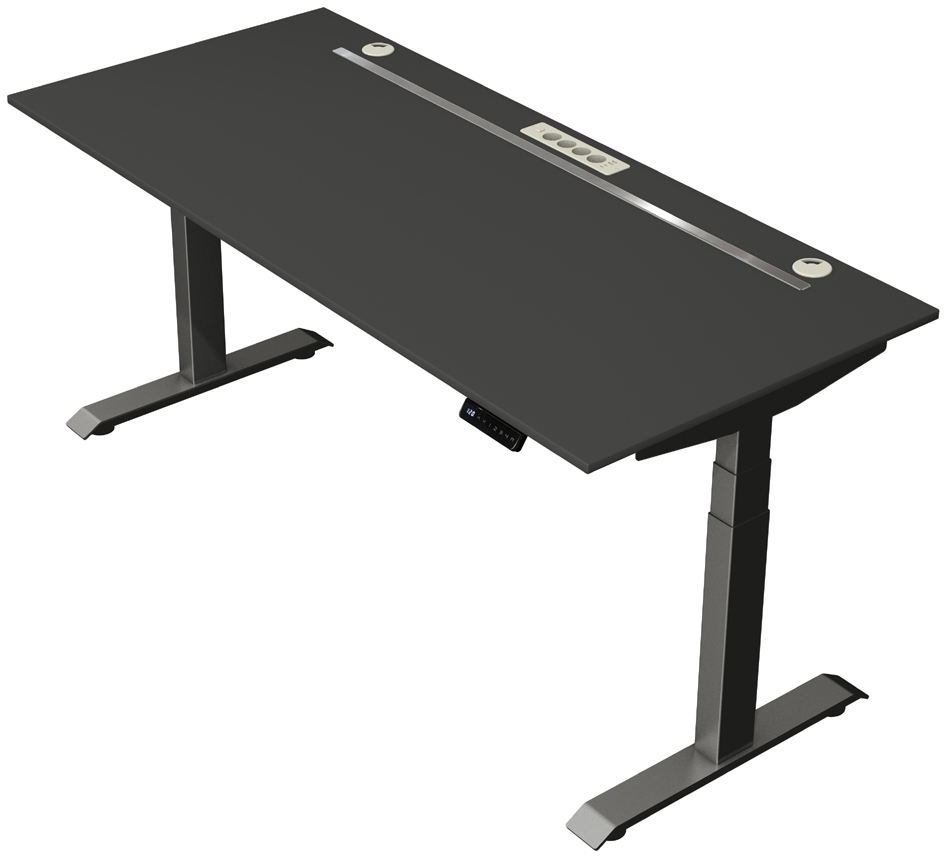 kerkmann Rangement pour bureau assis-debout Move 3, blanc pour tables à partir de 1.400 mm de largeur acier blanc