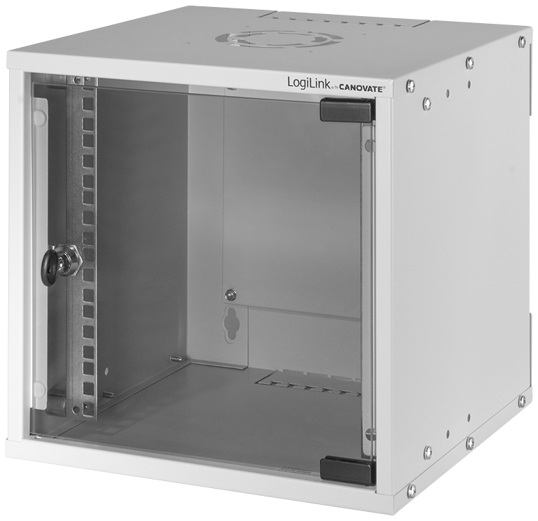 LogiLink Coffret mural 10' SoHo, monté, 6U, gris