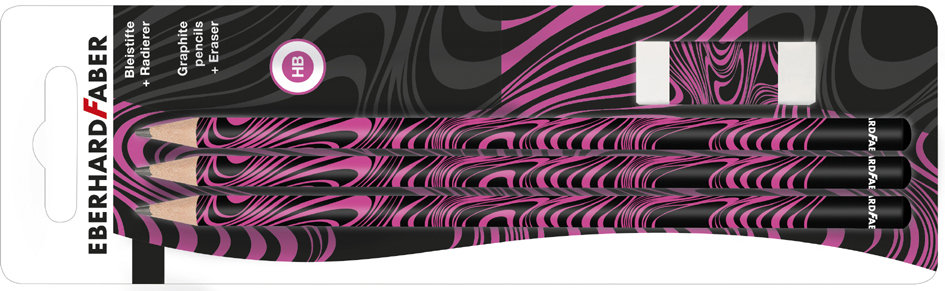 Carte blister, rose fluo